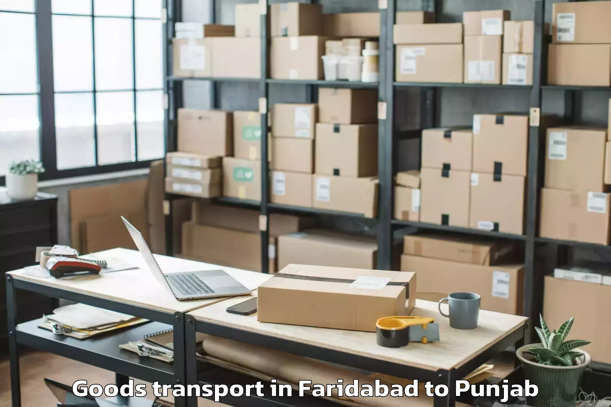 Discover Faridabad to Kiratpur Goods Transport